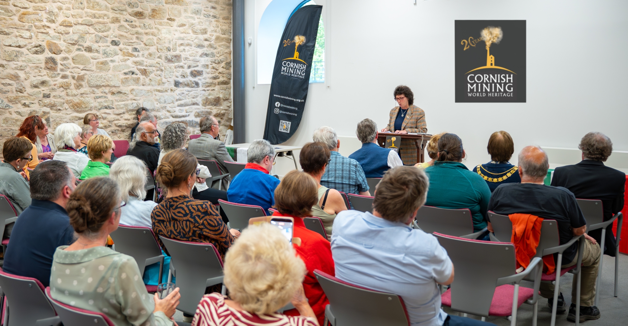Dr Sharron P. Schwartz addresses the gathering